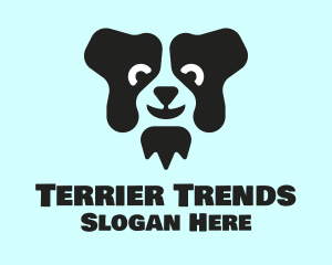Terrier - Border Collie Dog logo design