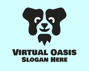 Border Collie Dog logo design