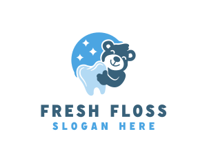 Floss - Teddy Dental Pediatrician logo design