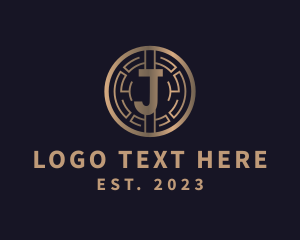 Online - Modern Financial Letter J logo design