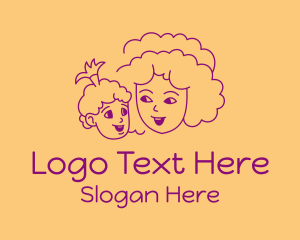 Daycare - Happy Mom & Baby logo design