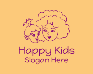 Happy Mom & Baby  logo design