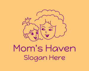 Mom - Happy Mom & Baby logo design