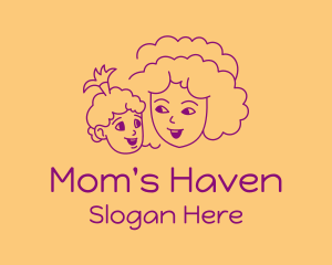 Happy Mom & Baby  logo design