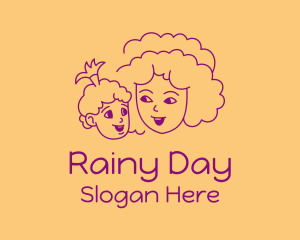 Happy Mom & Baby  logo design