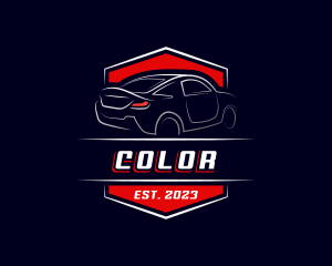 Emblem - Driving Car Motor logo design