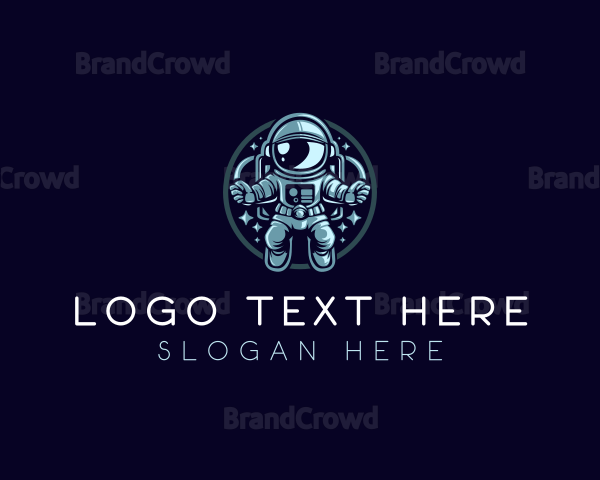 Space Exploration Astronaut Logo