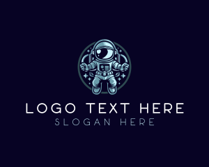 Leadership - Space Exploration Astronaut logo design