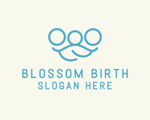 Obstetrician - Blue Minimalist Family logo design