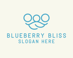 Blue Minimalist Family logo design