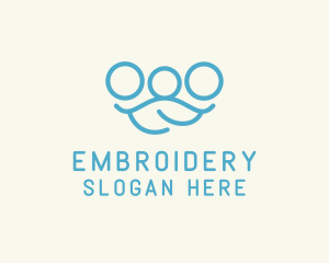 Blue Minimalist Family logo design