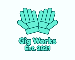 Working Safety Gloves logo design