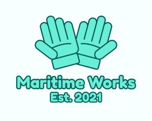 Working Safety Gloves logo design