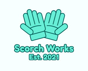 Working Safety Gloves logo design