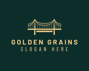 Golden Bridge Structure logo design