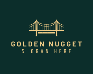 Golden Bridge Structure logo design