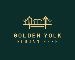 Golden Bridge Structure logo design