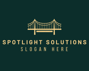 Golden Bridge Structure logo design