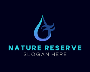 Reserve - Water Wave Droplet logo design