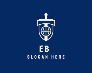 Sword Shield Basketball Logo