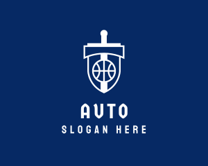 Sword Shield Basketball Logo