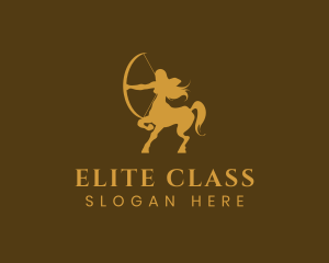 Elegant Gold Centaur  logo design