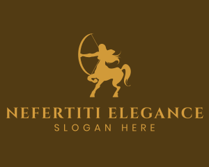 Elegant Gold Centaur  logo design