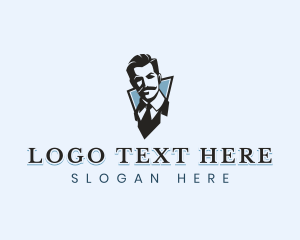 Luxury - Gentleman Mustache Suit logo design