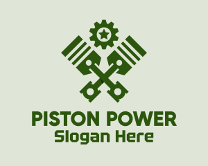 Piston - Automotive Piston Mechanic logo design