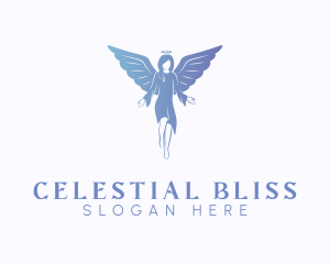 Heavenly - Holy Angelic Wings logo design