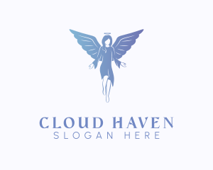 Heaven - Holy Angelic Wings logo design