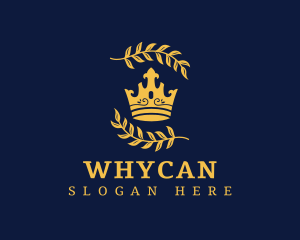 Royal Crown Wreath Logo