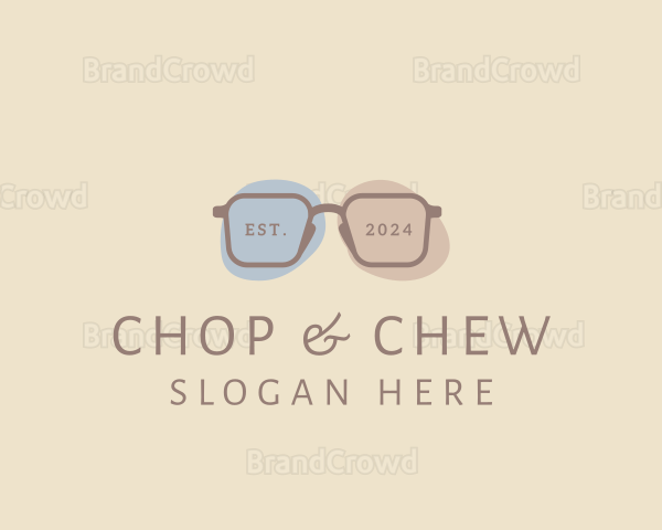 Minimalist Fashion Eyeglass Logo