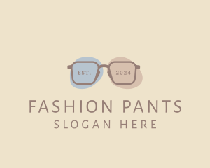 Minimalist Fashion Eyeglass logo design