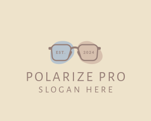 Polarizer - Minimalist Fashion Eyeglass logo design