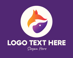 Wolf - Wild Fox App logo design
