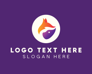 Gradient - Wild Fox App logo design