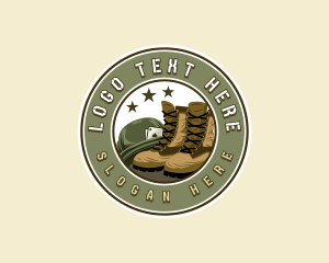 Operative - Military Helmet Boots logo design