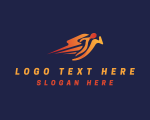 Fitness - Human Athlete Runner logo design