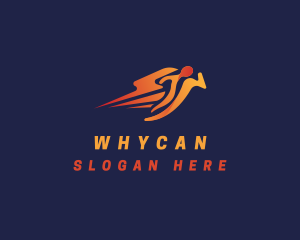 Social Worker - Human Athlete Runner logo design