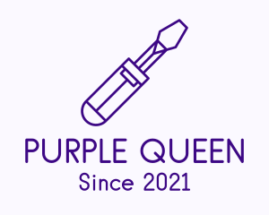 Purple Screw Driver logo design