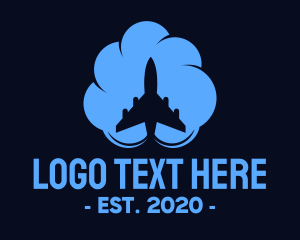 Sky - Cloud Jet Travel logo design