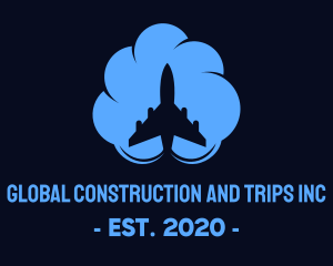 Transport - Cloud Jet Travel logo design