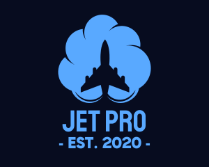 Jet - Cloud Jet Travel logo design