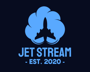 Jet - Cloud Jet Travel logo design