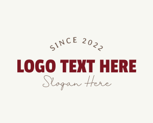 Simple Modern Wordmark Logo