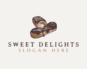 Chocolate - Chocolate Eclair Dessert logo design