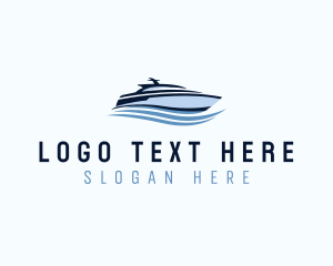 Cruise - Speedboat Cruise Travel logo design