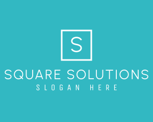 Geometric Square Boutique logo design