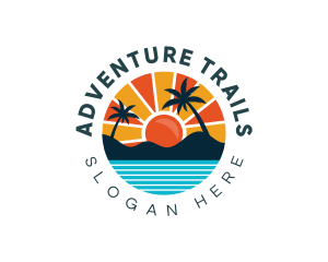 Island Beach Tourism  logo design